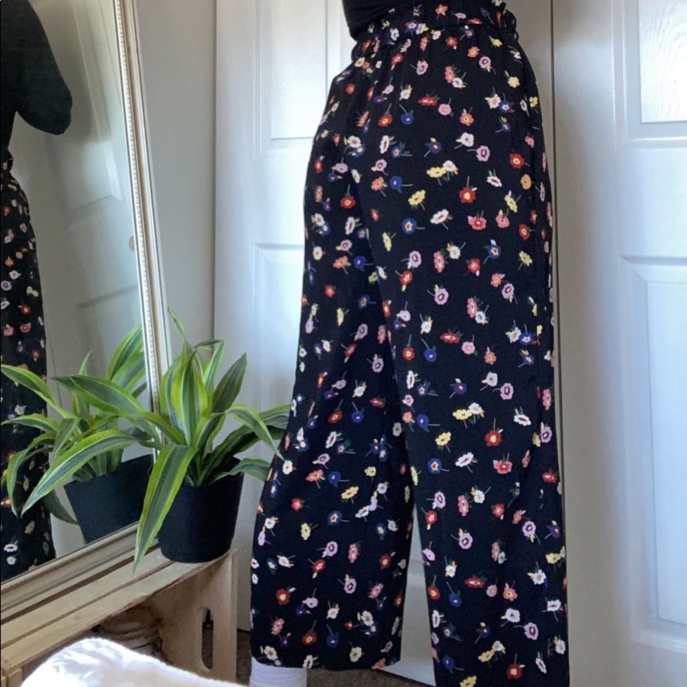 Zara floral dress pants